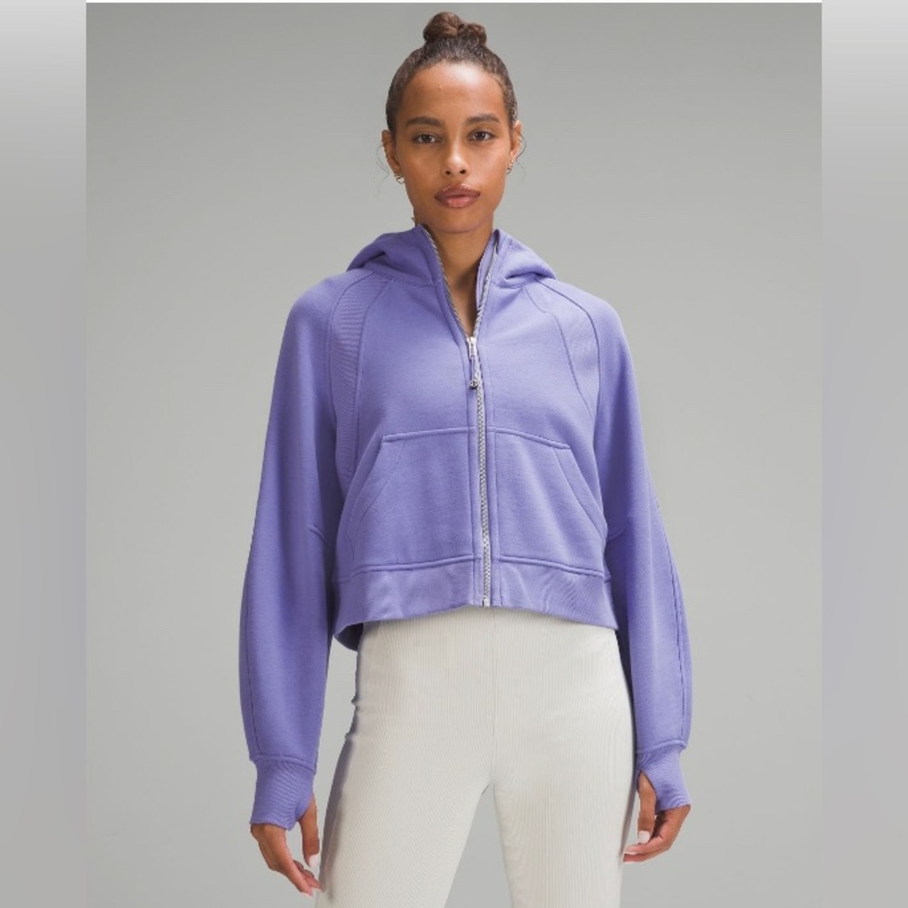 Lululemon Lilac Smoke Scuba Oversized Full-zip Hoodie M/L